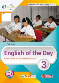 ENGLISH OF THE DAY for grade IX of junior high schools